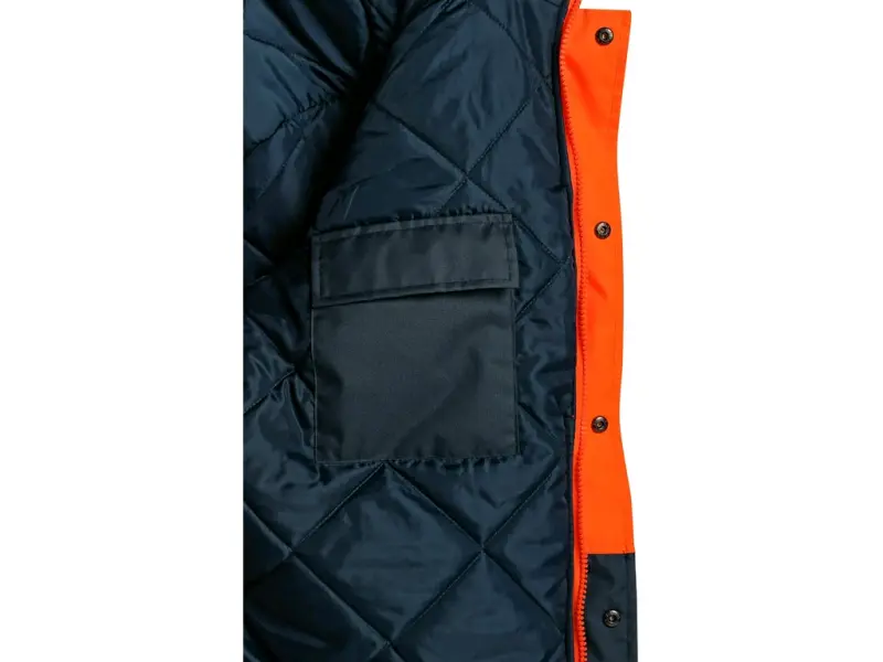 Bunda CXS OXFORD, výstražná, oranžovo-modrá, vel. 2XL